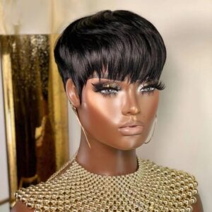 Perruque coupe courte style bob