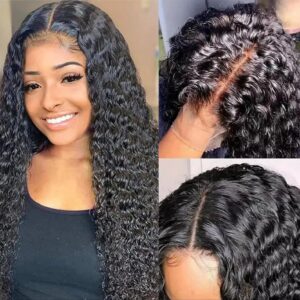 Perruque cheveux bouclé  sans colle 5x5