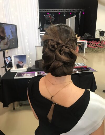 chignon de mariage pour miss